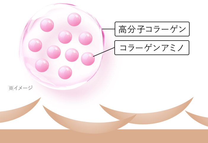 高分子コラーゲン、コラーゲンアミノ
